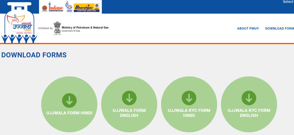 Ujjwala Yojana Registration Form