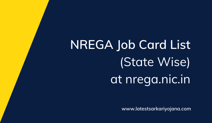 NREGA Job Card List Download PDF