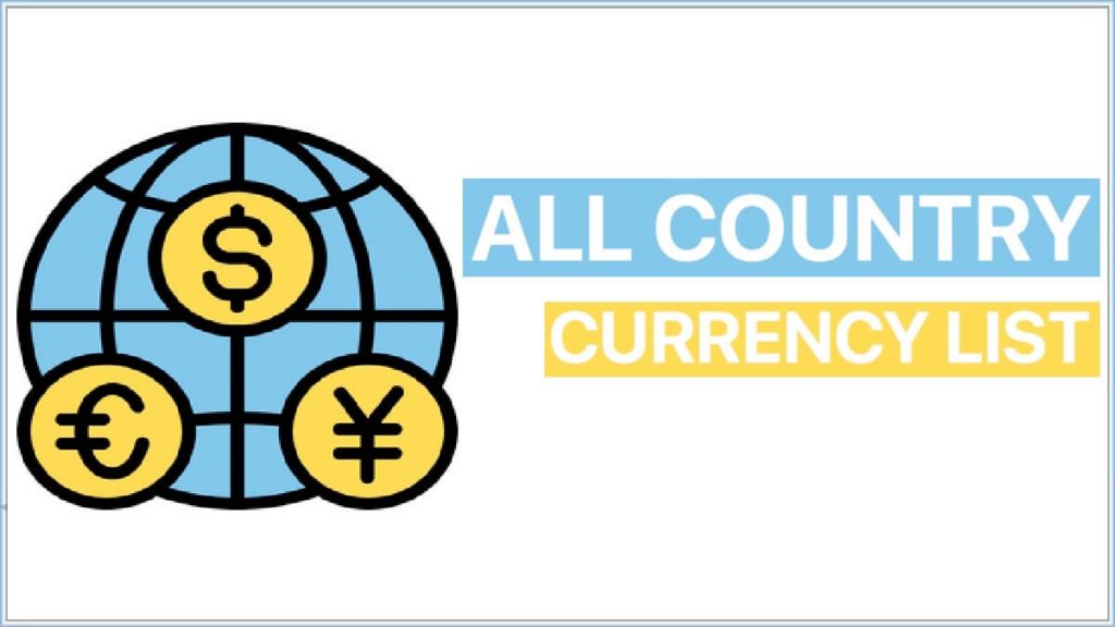 All Country Currency Name List PDF Download