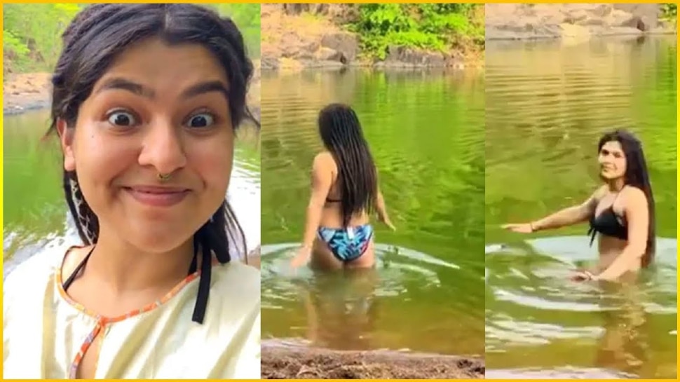 Nidhi Bhanushali bold videos in jungle