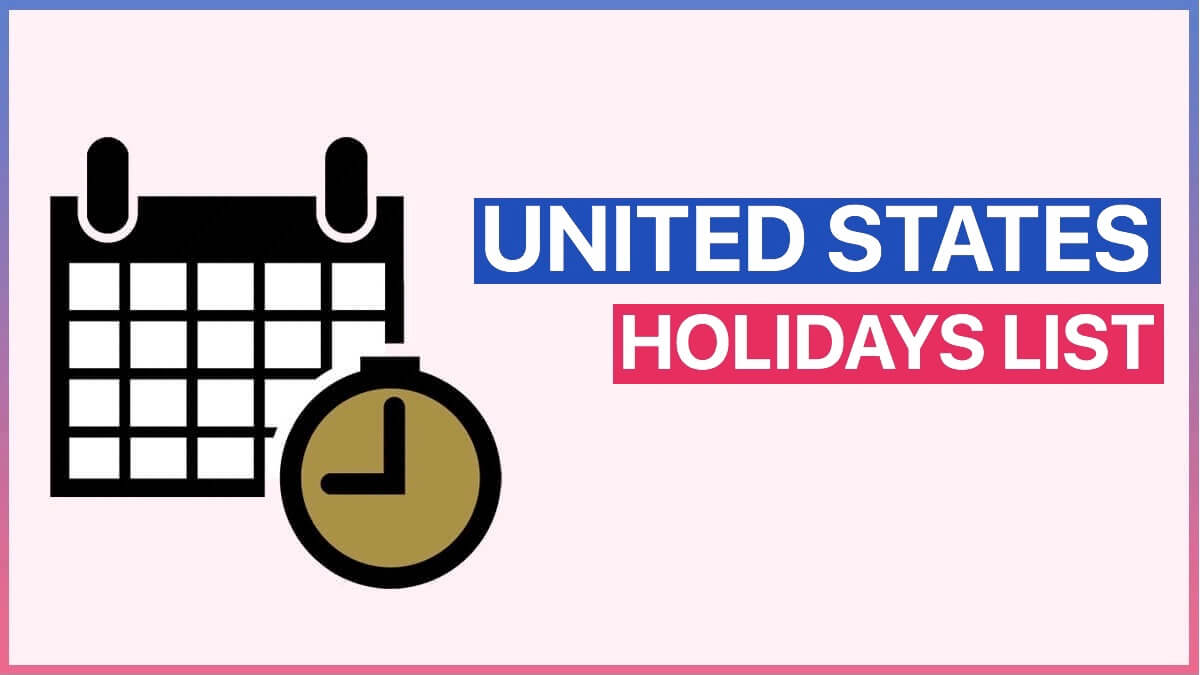 US Holiday List PDF Download