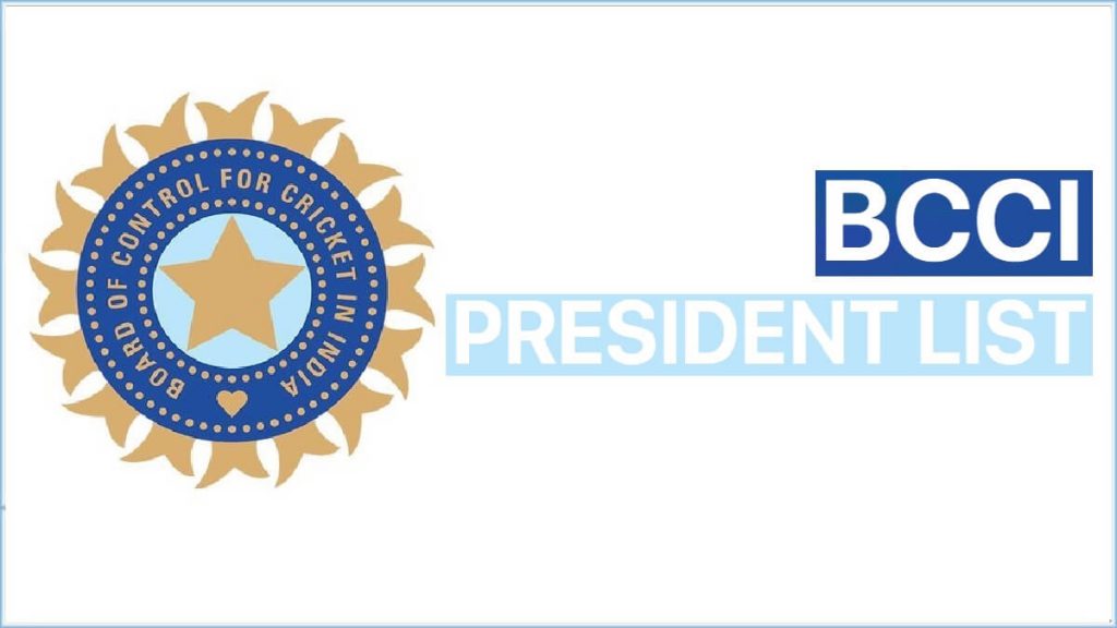 BCCI President List