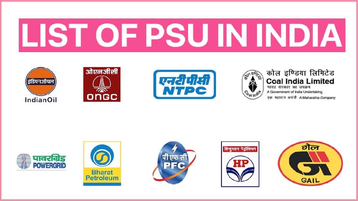 List of all PSU in India 2023 with All Details