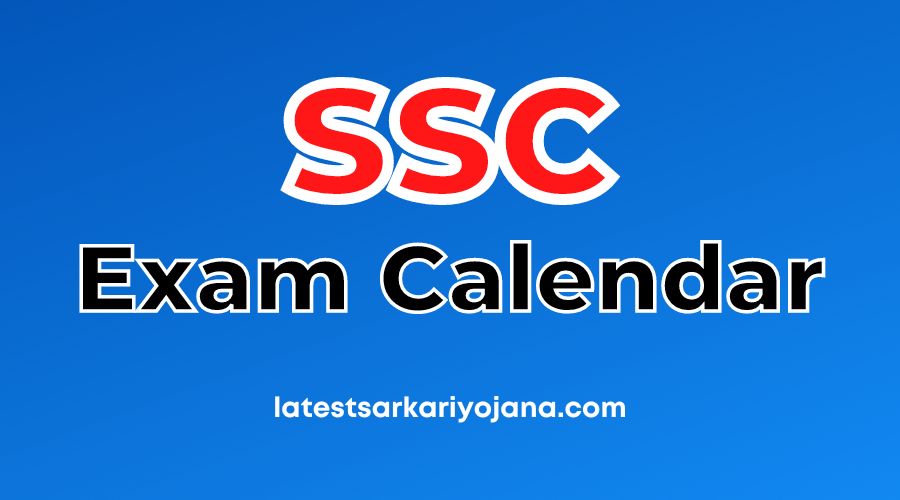 SSC Exam Calendar Download PDF