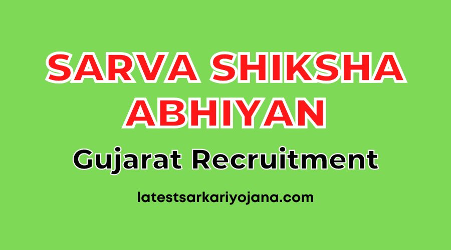 SSA Gujarat Recruitment Apply Online