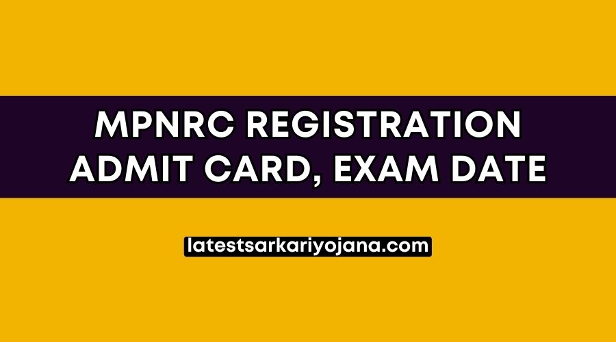 MPNRC registration admit card result online