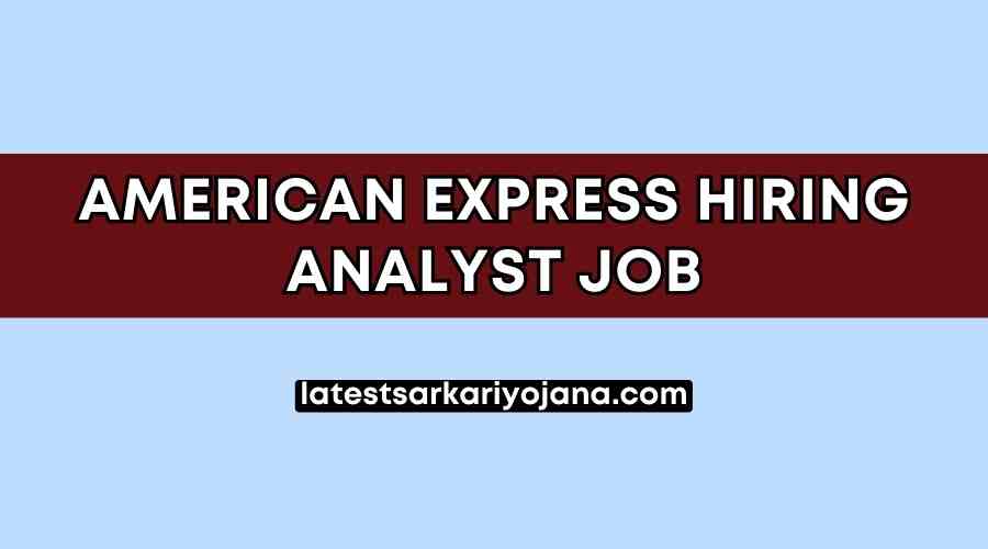 American Express Hiring Analyst Job