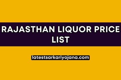 Rajasthan Liquor Price List