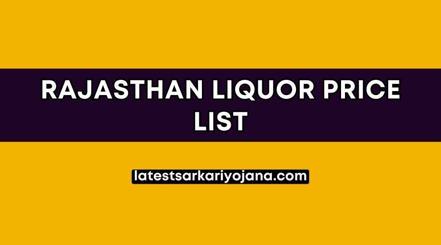 Rajasthan Liquor Price List