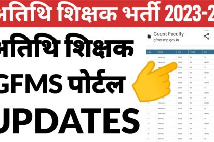 MP GFMS Portal Guest Faculty Login