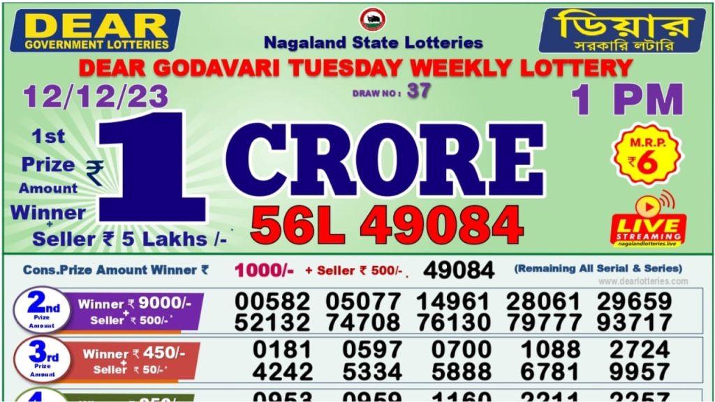 Lottery Sambad Today Result