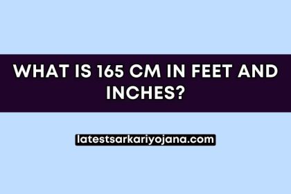 What is 165 CM in Feet and Inches