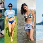 mouni roy enjoy beach time