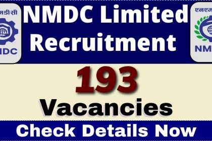 NMDC Recruitment Apply Online