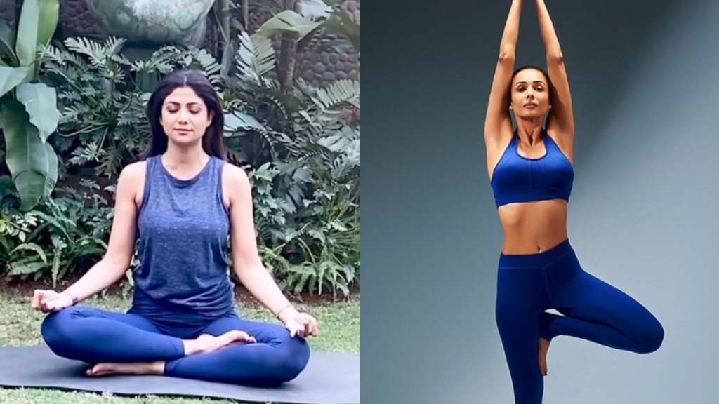 bollywood actress yoga pics