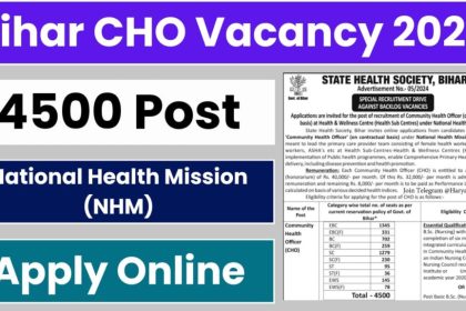 Bihar CHO Vacancy