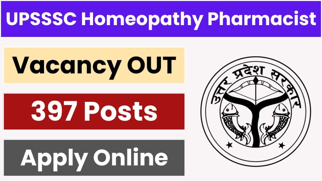 UP Homeopathic Pharmacist Vacancy