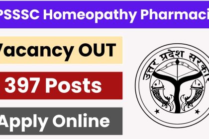 UP Homeopathic Pharmacist Vacancy