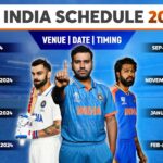 Indian National Cricket Team Full Schedule