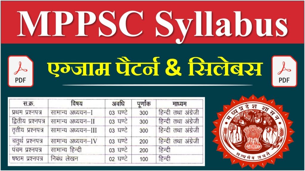 MPPSC Syllabus Exam Pattern