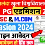 Nalanda Open University Pg Admission Start