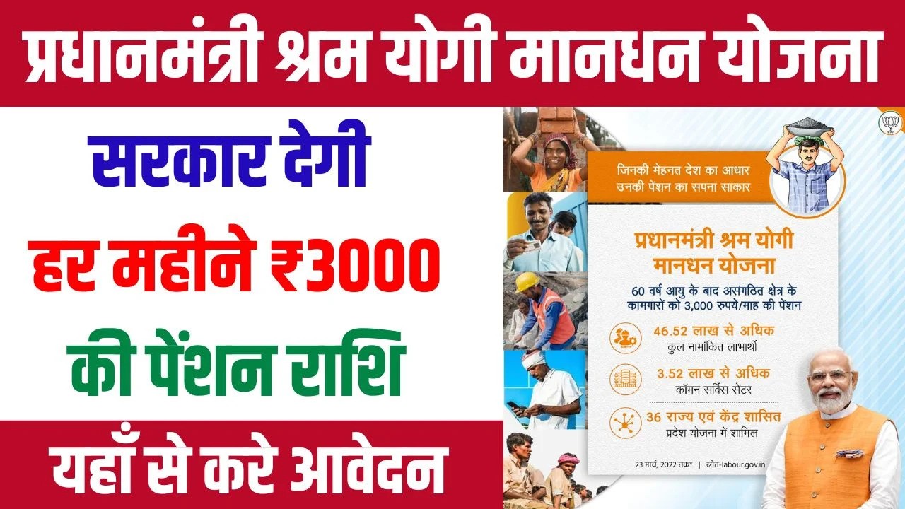 Pradhan Mantri Shram Yogi Mandhan Scheme