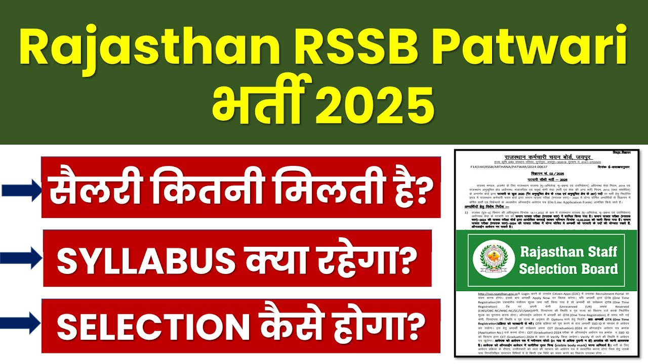 rajasthan patwari syllabus pdf download