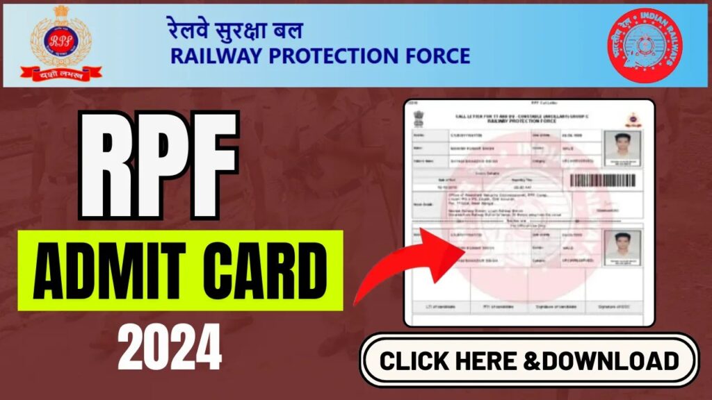 RPF Admit Card Download