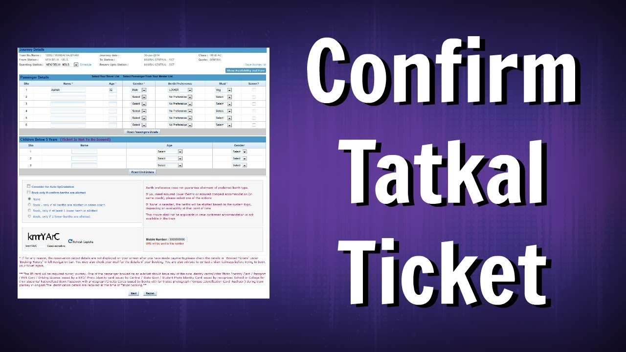 irctc se tatkal ticket kaise book kare