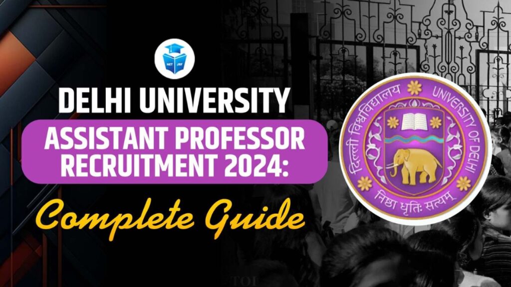 Delhi University Recruitment Apply Online