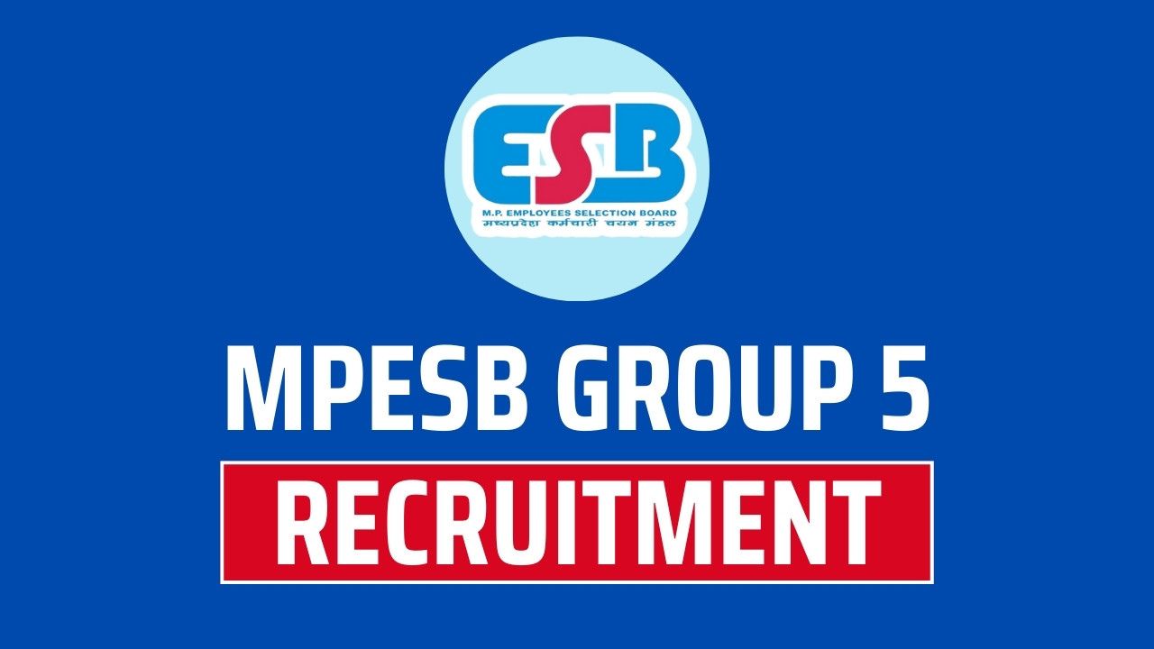 MPESB Group 5 Recruitment