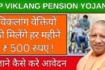 UP Viklang Pension Yojana Online Apply