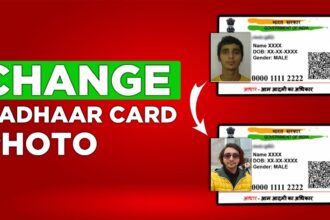 change your Aadhaar card photo from home