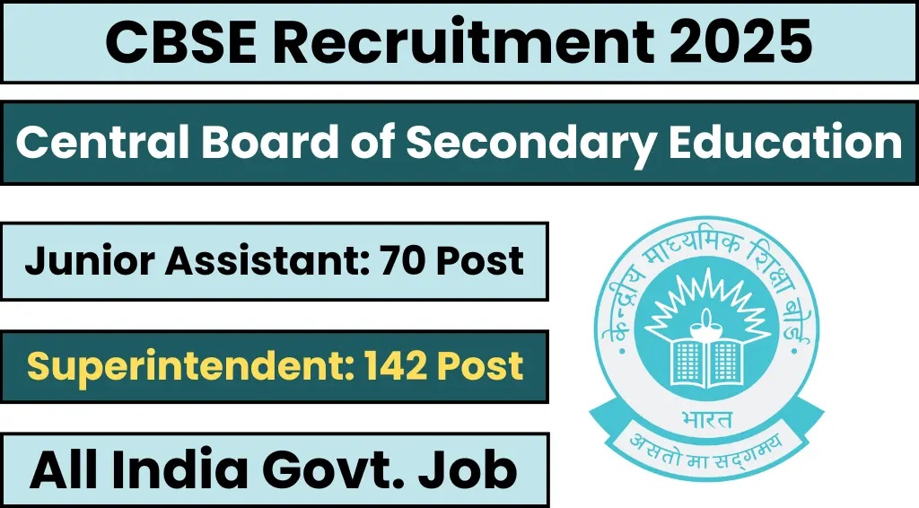 CBSE Recruitment 2025