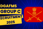 DGAFMS Recruitment 2025