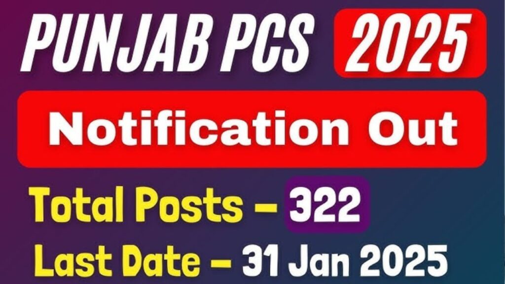 Punjab PPSC PCS Notification